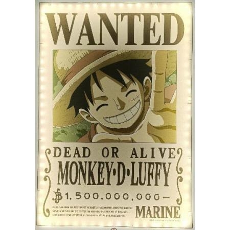 TEKNOFUN LAMPADA MURAL WANTED MONKEY D.LUFFY