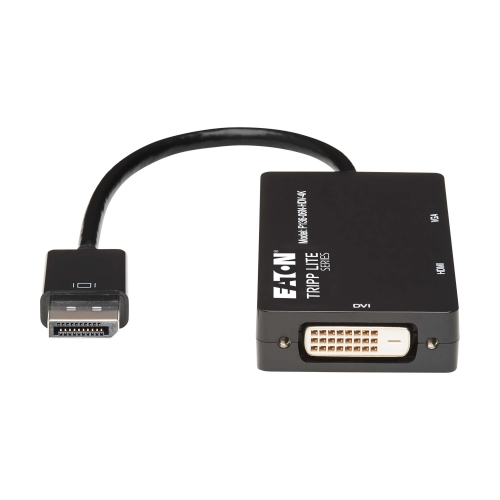 Adaptador conversor multifuncional DisplayPort para VGA/DVI/HDMI série Tripp Lite, DP versão 1.2, 4K 30 Hz HDMI