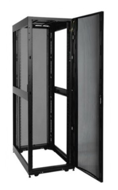 Armário Eaton Tripp Lite Series 42U Rack Enclosure Server Cabinet w/ Doors & Sides preto 42U 19", SR42UB