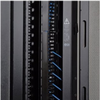 Armário Eaton Tripp Lite Series 42U Rack Enclosure Server Cabinet w/ Doors & Sides preto 42U 19", SR42UB