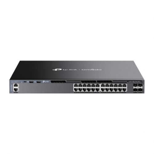 Omada 24-Port Gigabit Stackable L3 Managed Switch with 4 10GE SFP+ Slots