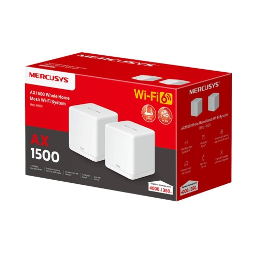 Sistema Mesh Mercusys Halo H60X AX1500 Dual-Band WiFi 6 Gigabit (Pack-2)