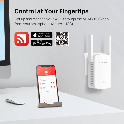 EXTENSOR DE SINAL MERCUSYS AX1500 WI-FI RANGE EXTENDER