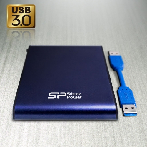 Disco externo 2.5 2TB SP Armor A80 USB  3.2  IPX7,Shockproof, Azul