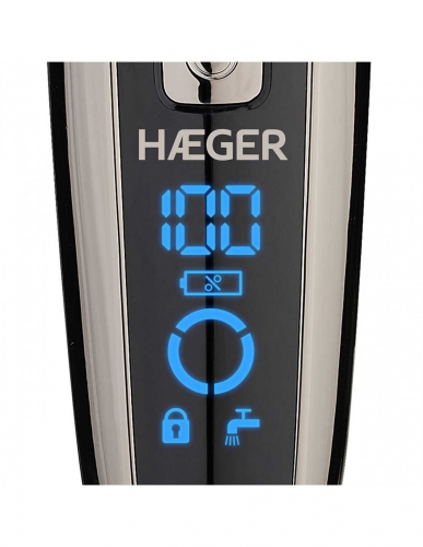 Máquina de Barbear HAEGER G-Man Ultra - Autonomia 90 min, Seco e Molhado