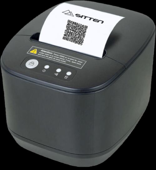 Impressora Térmica 80mm portátil Sitten RPP-300 – Bluetooth, Wifi e USB. Vel: 80mm/seg.Resolução: 203 ppp.. Dimensões: 113x103x45mm.