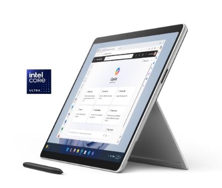 Surface Pro 10 > Intel® Core™ Ultra 7 165U, 64GB LPDDR5x, 1TB SSD, 13” Touch, 2880 x 1920 (267 PPP), Intel® Graphics, Wi-Fi 6E, Platina, Windows 11 Pro, EU