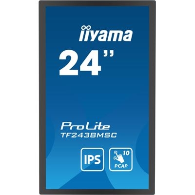 Monitor LED iiyama ProLite TF2438MSC-B1 24 polegadas ecrã de toque Full HD (1080p) HDMI, DisplayPort altifalantes preto