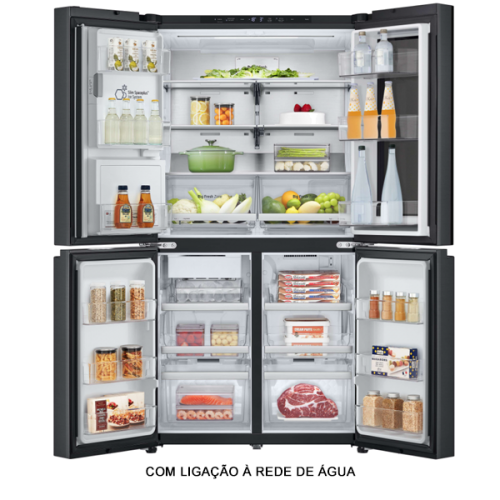 SIDE BY SIDE 4PT LG 1792X914X729MT 705LT NF PRETO (E)