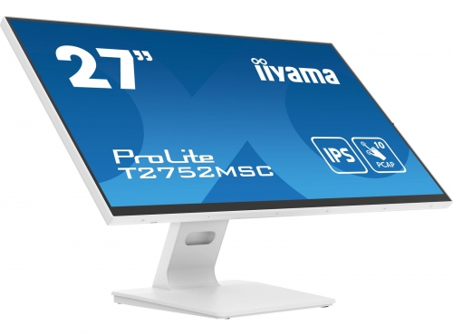 Monitor LED - 27 polegadas iiyama ProLite T2752MSC-W1 - ecrã de toque - Full HD - branco