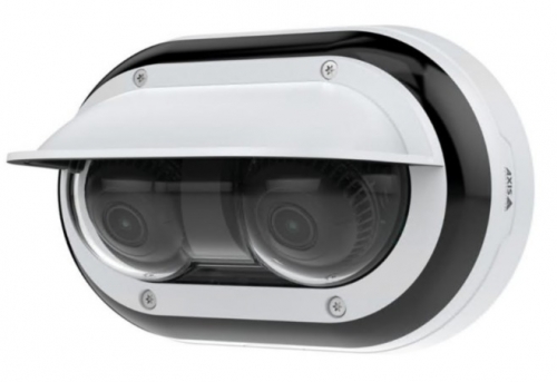 Câmara AXIS P4708-PLVE panorâmica de rede cúpula exterior, íris fixa vari-focal áudio GbE, 02944-001