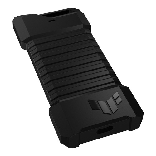 Disco SSD Externo ASUS TUF Gaming AS1000 1TB USB-C 3.2 Gen 2x1 10Gbps, Resistência a quedas MIL-STD-810H, resistente à agua e poeiras IP68, chassis de liga de aluminio com almofada térmica (Thermal Pad), compatível com PS5 e Xbox