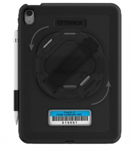 Capa tablet resistente com suporte e correia de pulso preto para Apple 10.9-inch iPad (10ª geração) OtterBox Defender Series 77-95020