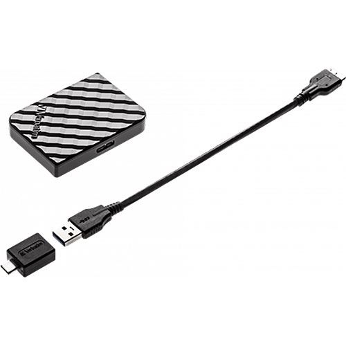 DISCO EXTERNO VERBATIM SSD 512GB USB-C C/ADAPT USB3.0