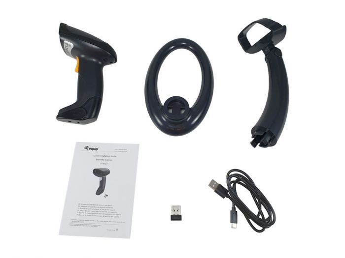 Leitor de código de barras a laser EQUIP WIRELESS 1D LASER BARCODE SCANNER WITH STAND