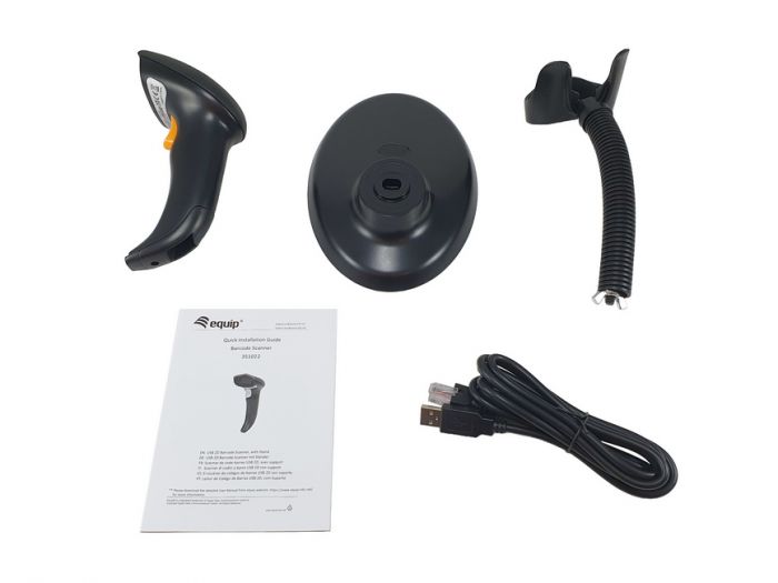 Leitor de código de barras EQUIP USB 1D LASER BARCODE SCANNER WITH STAND