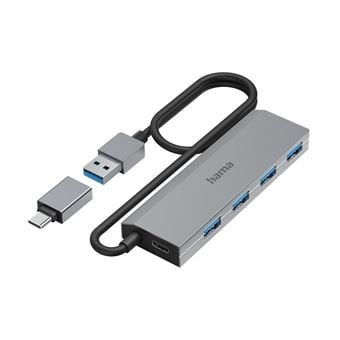 Hub USB 4 Ports, 5 Gbps, + Power
