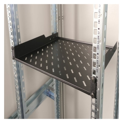 PRATELEIRA FIXA EQUIP PARA ARMÁRIOS 19´ 1U 600MM PROFUNDIDADE PRETO