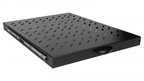 PRATELEIRA DESLIZANTE EQUIP 19', 1U, 800MM, PRETA