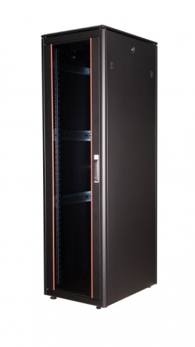 EQUIP BASTIDOR DYNAMIC FLEX 19" GABINETE 42U 600X800MM RAL9005 PRETO