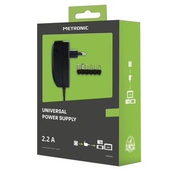 TRANSFORMADOR UNIVERSAL METRONIC 2200mA + USB