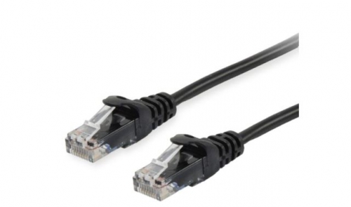 Cabo de conexão U/UTP Cat.6 Equip, 1,5 m, preto