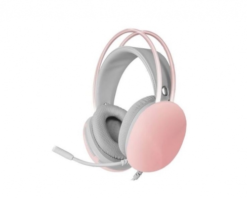 Headphones   Mic MARS GAMING MH-GLOW FULL CHROMA 360, ULTRA-LIGHT, PC/PS4/PS5/XBOX, PINK