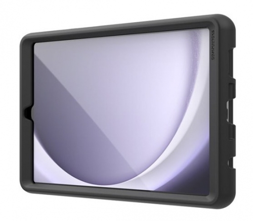Capa protetora tipo bumper, resistente, em silicone preto, para tablet Samsung Galaxy Tab A9 de 8,7". – Compulocks BNDTA9