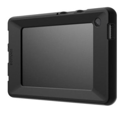 Capa protetora tipo bumper, resistente, em silicone preto, para tablet Samsung Galaxy Tab A9 de 8,7". – Compulocks BNDTA9
