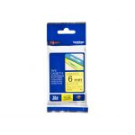 BROTHER FITA 6MM PRETO/AMARELO