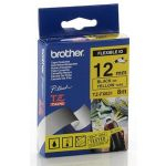 BROTHER FITA 12MM AMARELO/PRETO FLEXIVEL