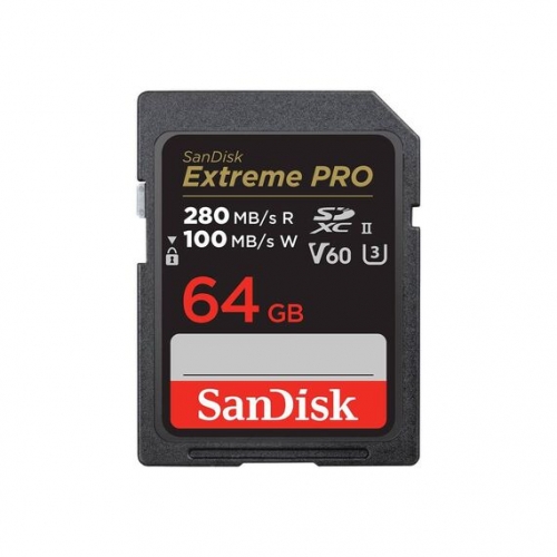 SanDisk Extreme Pro - cartão de memória flash - 64 GB - SDXC UHS-II - CG72124