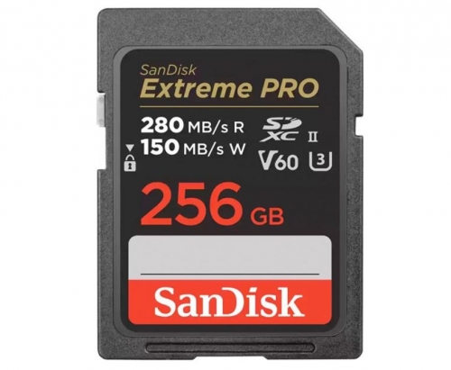 Sandisk Cartão Sdxc Extreme Pro 256GB V60 UHS-II SD CARDS