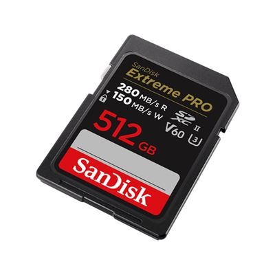 Cartão de Memória SanDisk Extreme PRO 512GB V60 UHS-II