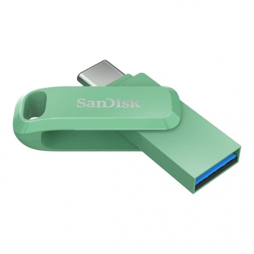 SanDisk Ultra Dual Drive Go - Pen drive USB - 64 GB - USB 3.2 Gen 1 / USB-C - verde absinto