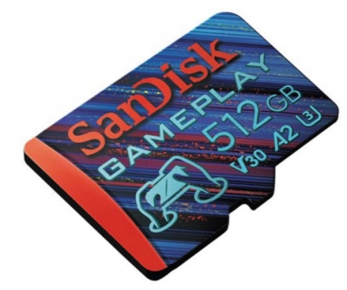 Cartão de memória flash 512 GB A2 SanDisk SDSQXAV-512G-GN6XN