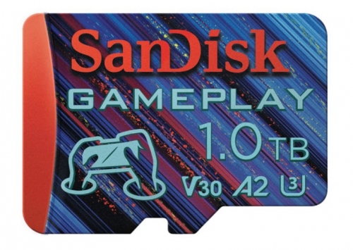 Cartão de memória flash SanDisk GamePlay 1TB A2 microSDXC UHS-I
