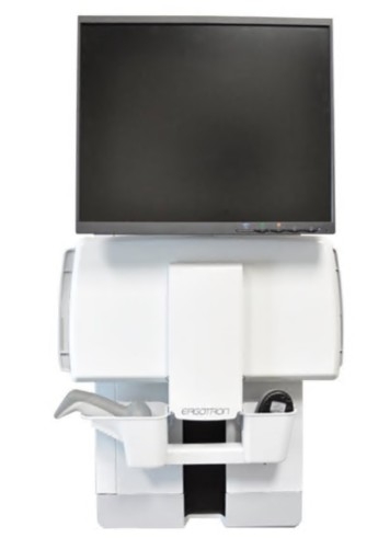 Kit de montagem Ergotron StyleView 60-609-216, bolsa de rato para ecrã LCD/equipamento PC quarto de hospital, tamanho de tela: até 24", branco