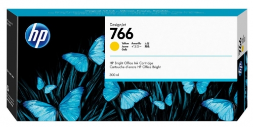 Tinteiro HP 766 amarelo Original para DesignJet XL 3600, 3600dr , P2V91A
