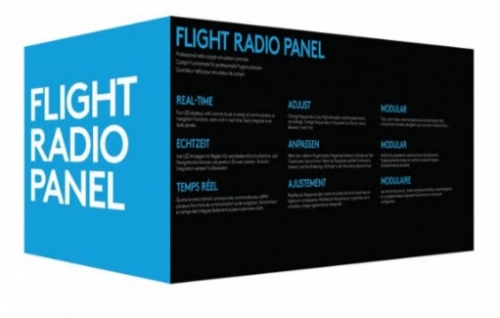 Logitech Flight Radio Panel Painel de instrumentos de simulador de voo com cabo para PC