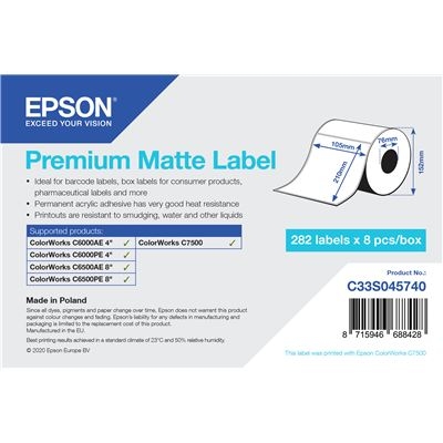 Rolo de Etiquetas Epson Premium Matte - 235Q886