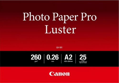 CANON Papel Foto Profissional Lu-101 Lustrado A2 25 Folhas