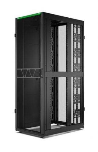 Bastidor preto 48U 19" Compatível com TAA APC AR3387B2