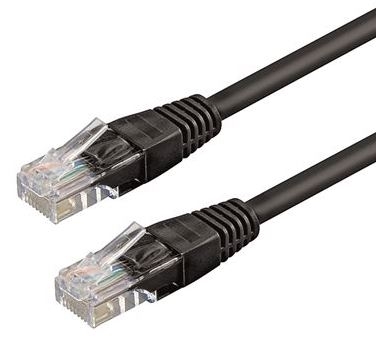 Cabo de rede WP RACK CAT6 UTP AWG26/7 2M BLACK