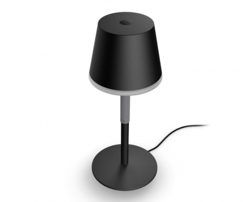 Candeeiro de mesa portátil Hue Go Preto