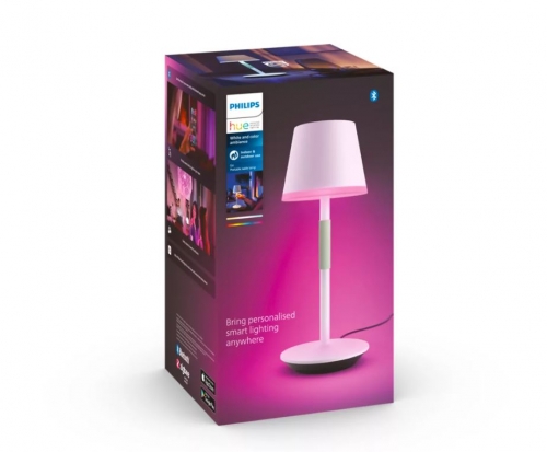 Candeeiro de mesa portátil Hue Go Branco