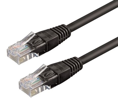 Cabo de rede WP RACK CHICOTE CAT6 UTP AWG26/7 3MT BLACK