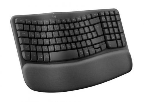 Teclado sem fios Logitech Ergo Series - 2.4 GHz, Bluetooth LE QWERTY Padrão internacional americano grafite - 920-012304