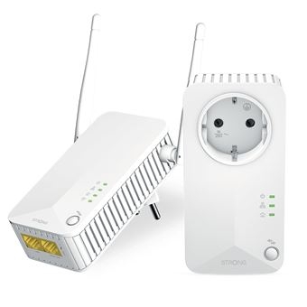 Adaptador de Rede Powerline Strong Wi-Fi 600 Duo Branco