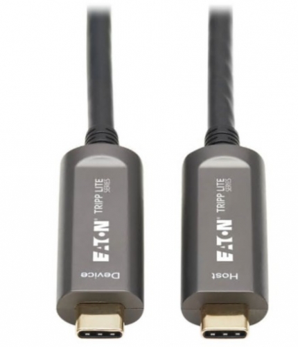  Cabo USB-C da Eaton Tripp Lite EATON T (M/M) - USB 3.2 Gen 2 (10 Gbps) Plenum-Rated Fiber Active Optical Cable 